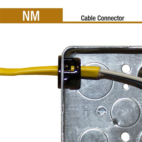 romex fittings into metal box|romex connector size chart.